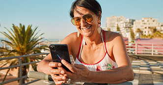 Woman becoming a member